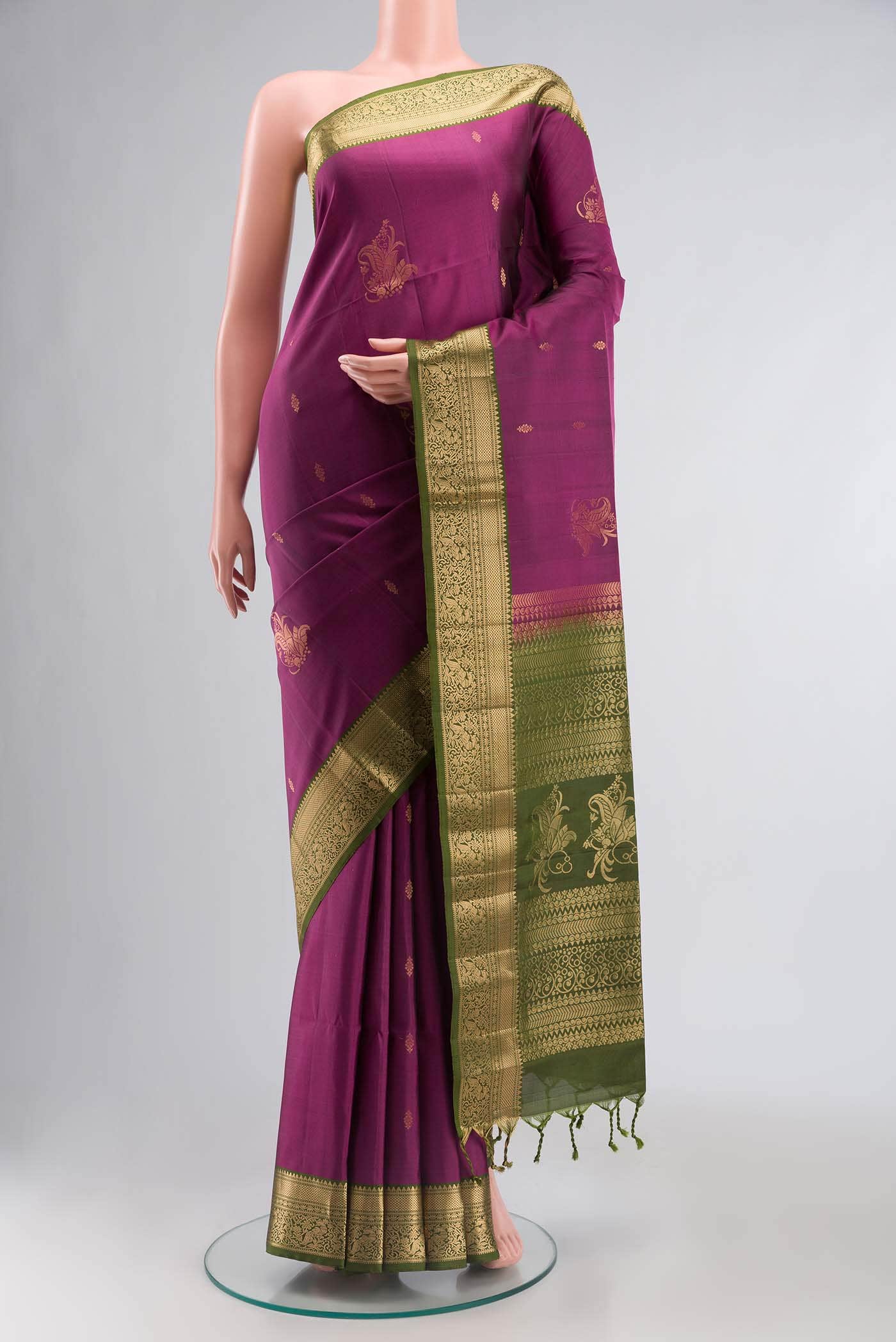 Magenta Soft Silk Saree