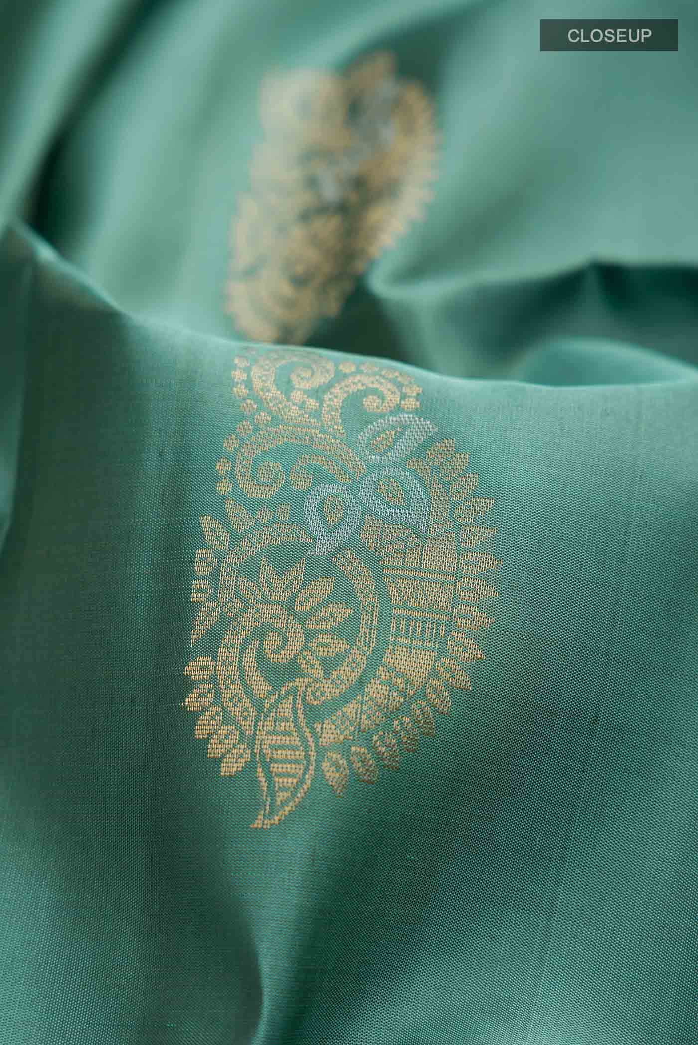 Sage Green Soft Silk Saree