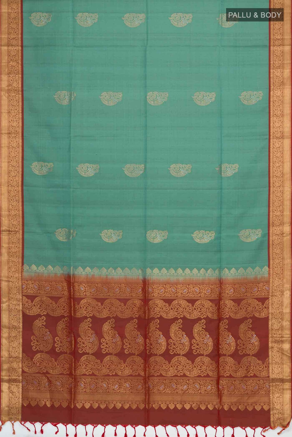Sage Green Soft Silk Saree