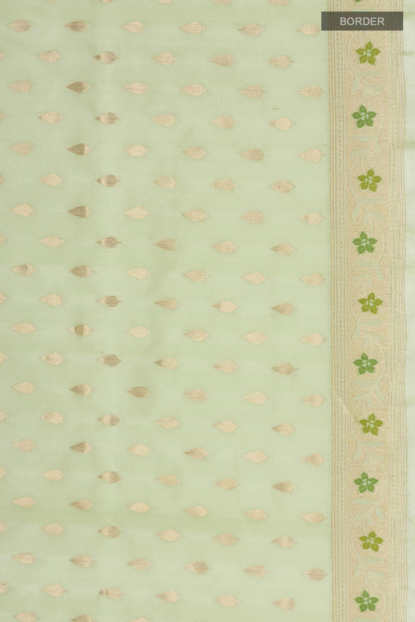 Light Green Banarasi Silk Saree