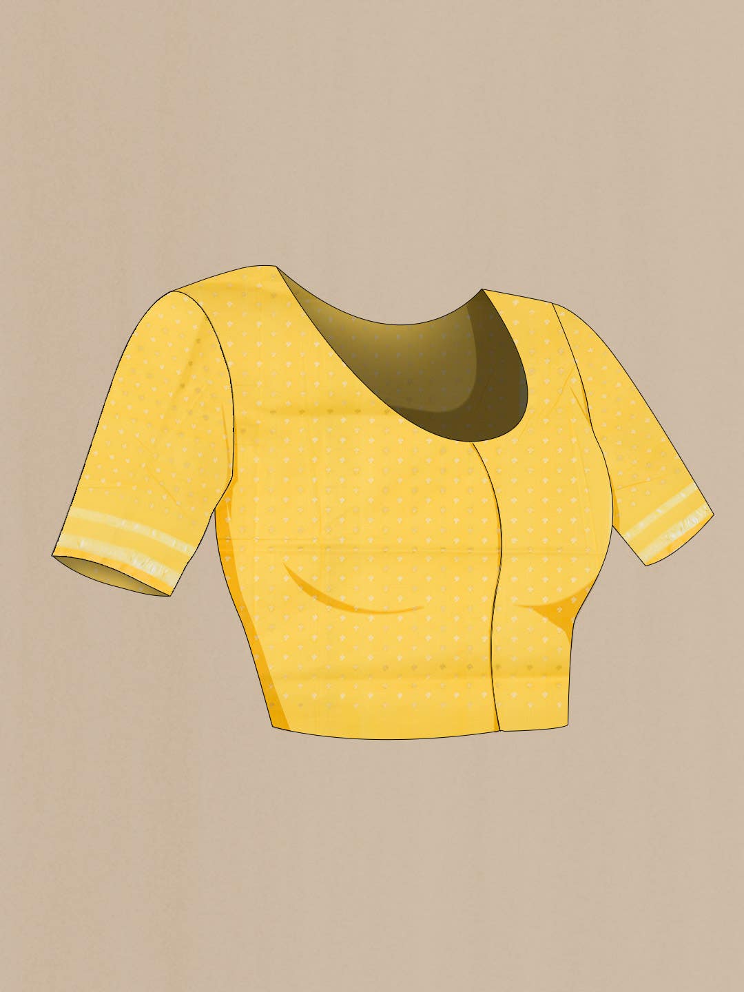 Yellow Banarasi Silk Saree