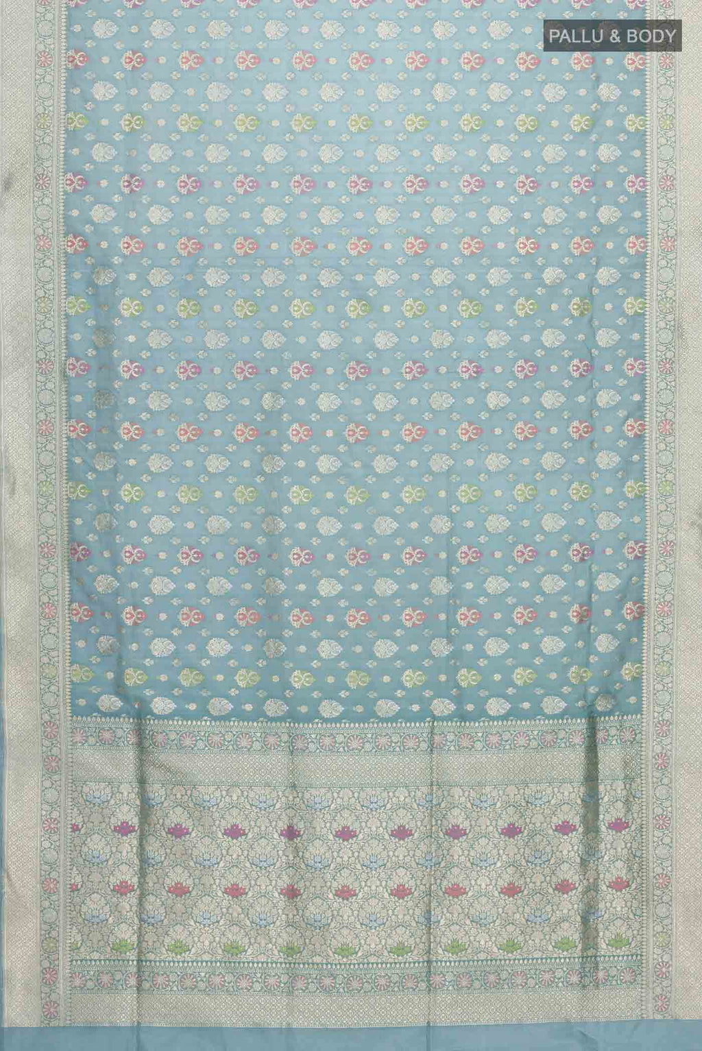 Blue Banarasi Silk Saree