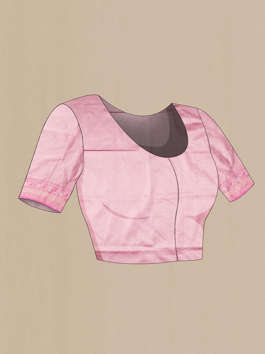 Pink Banarasi Silk Saree