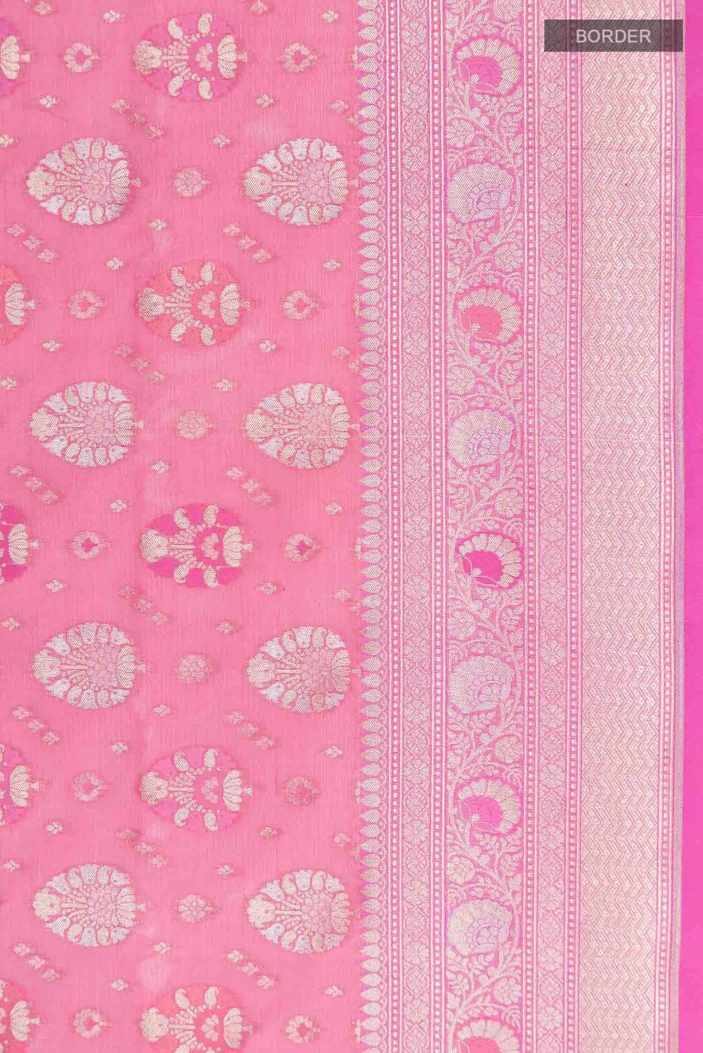 Pink Banarasi Silk Saree