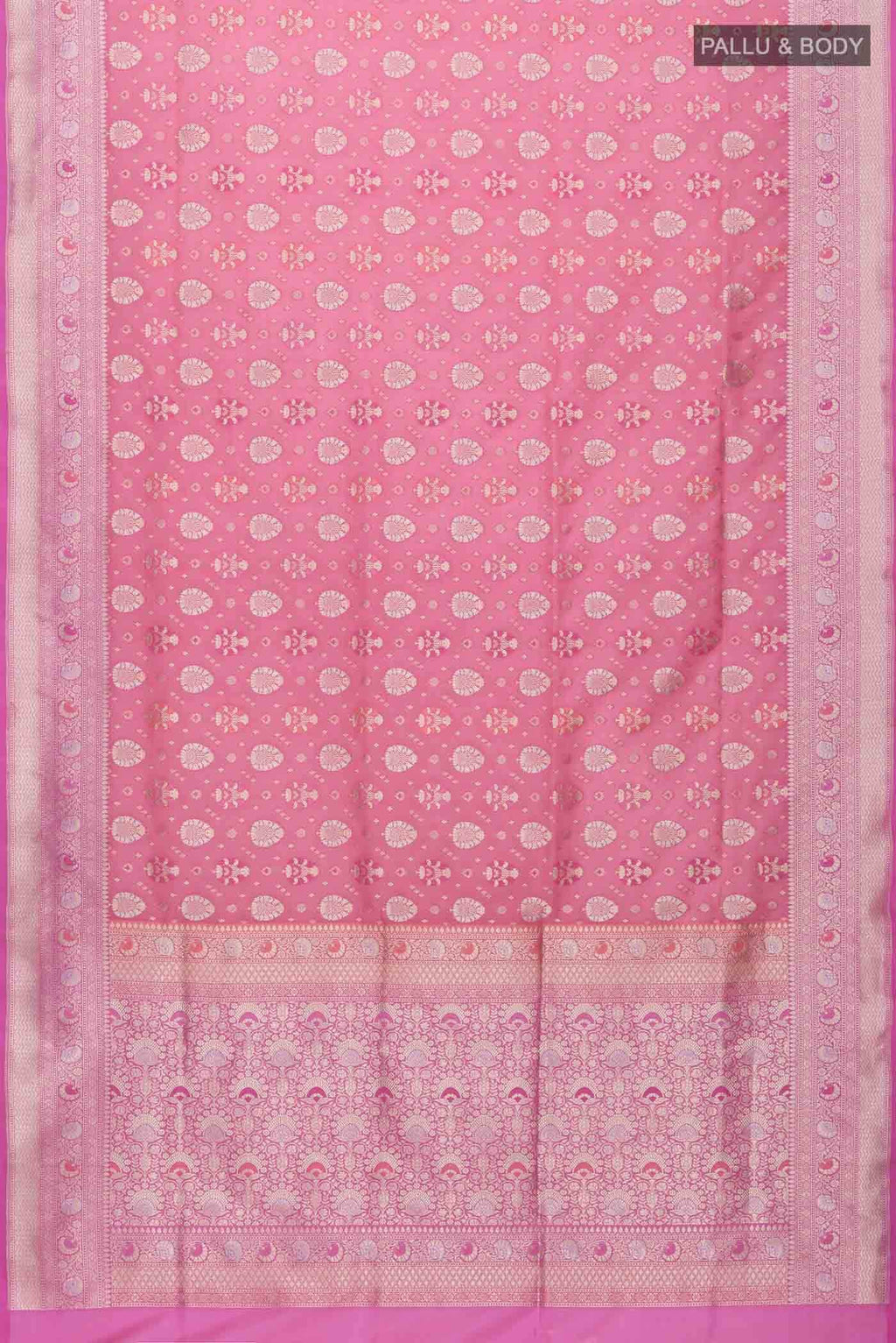 Pink Banarasi Silk Saree