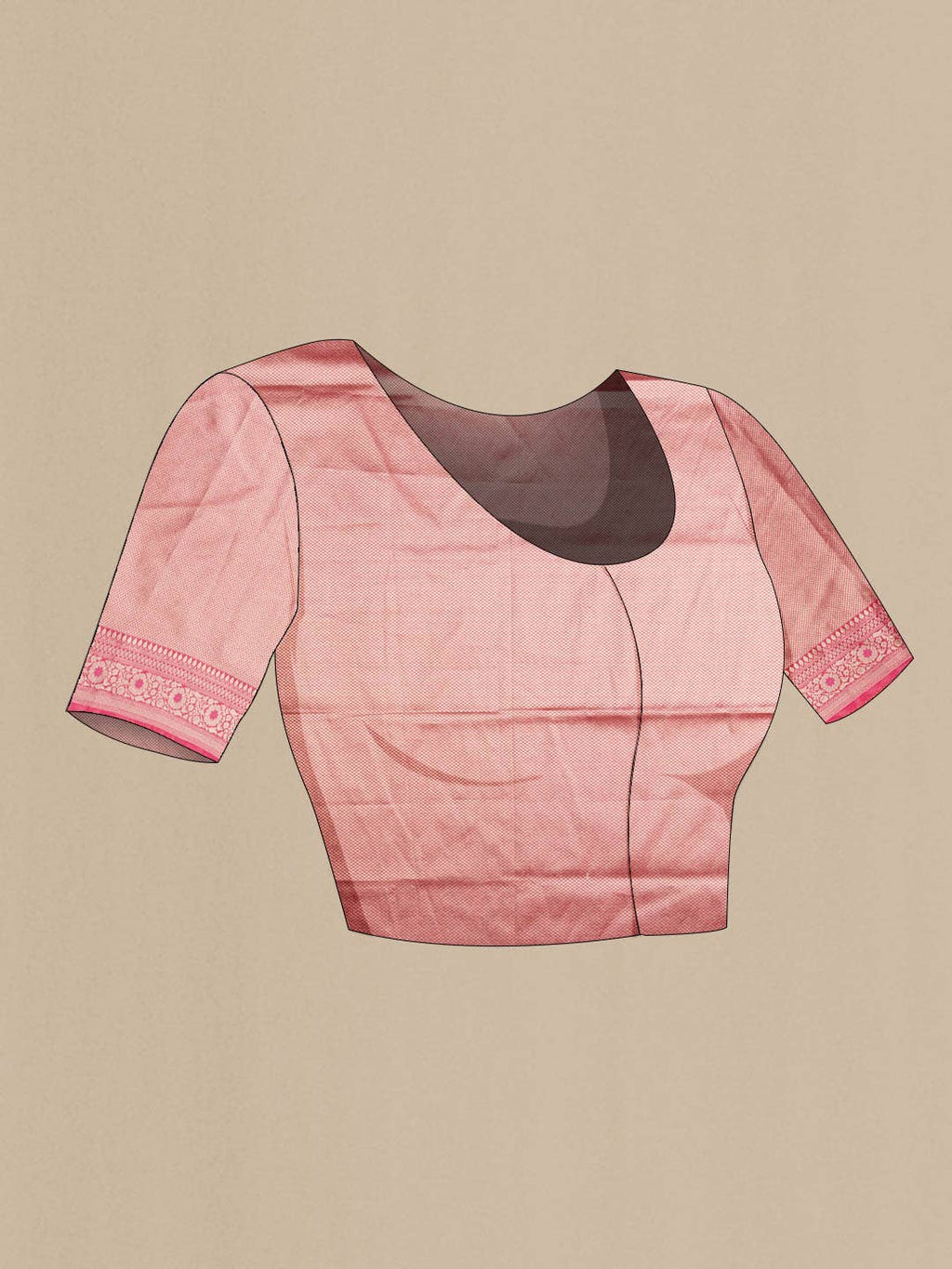 Pink Banarasi Silk Saree