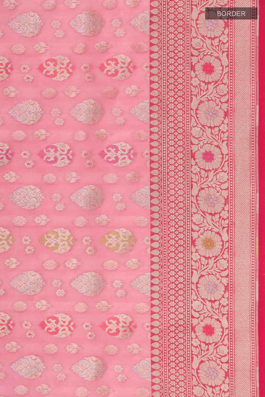 Pink Banarasi Silk Saree