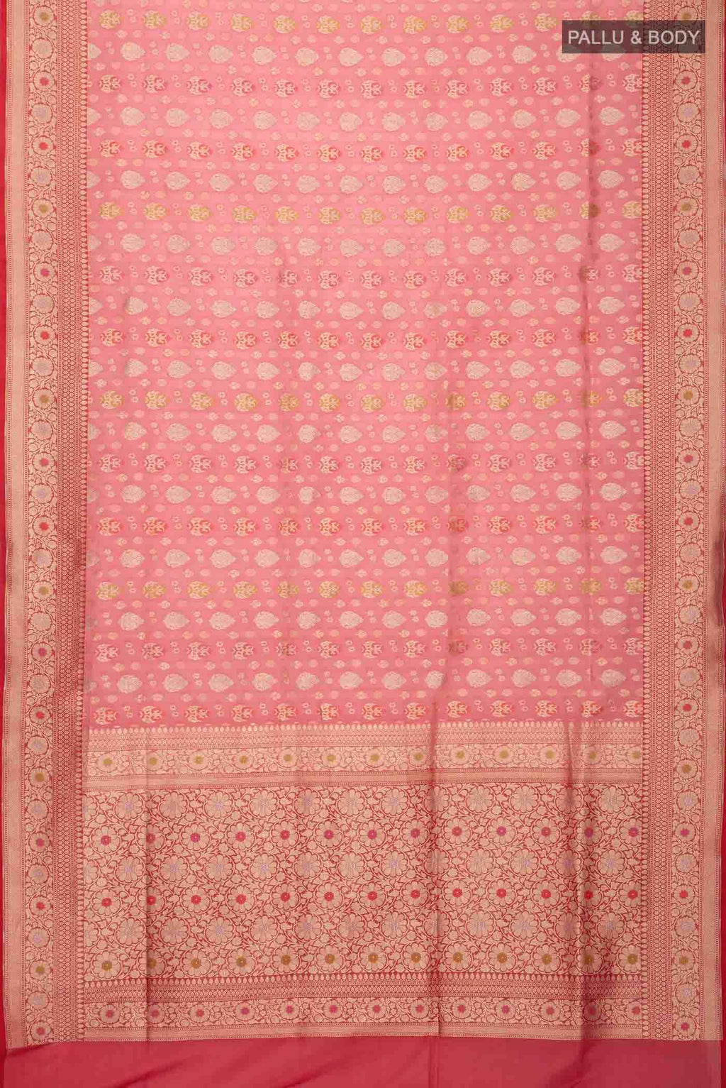Pink Banarasi Silk Saree