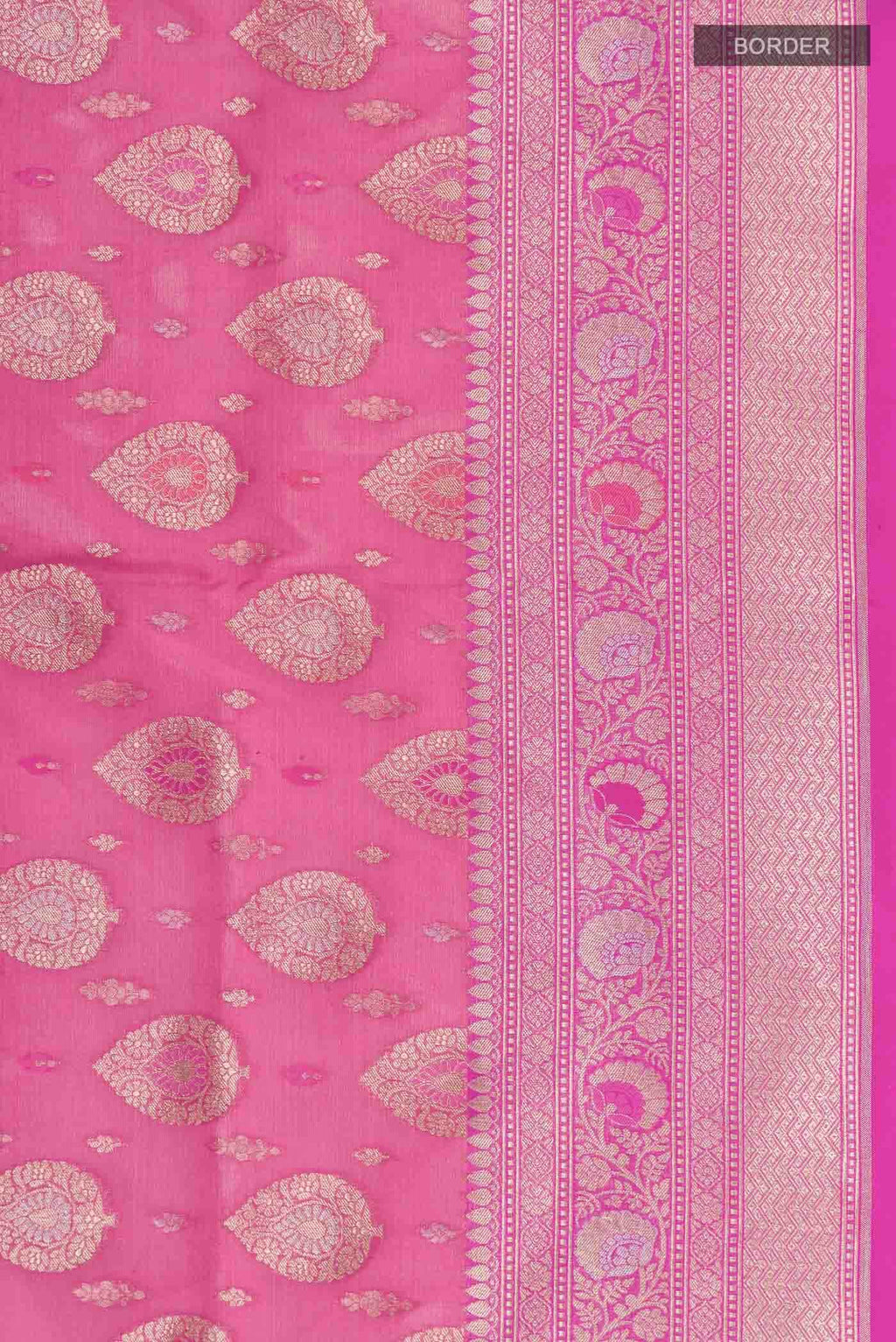 Pink Banarasi Silk Saree
