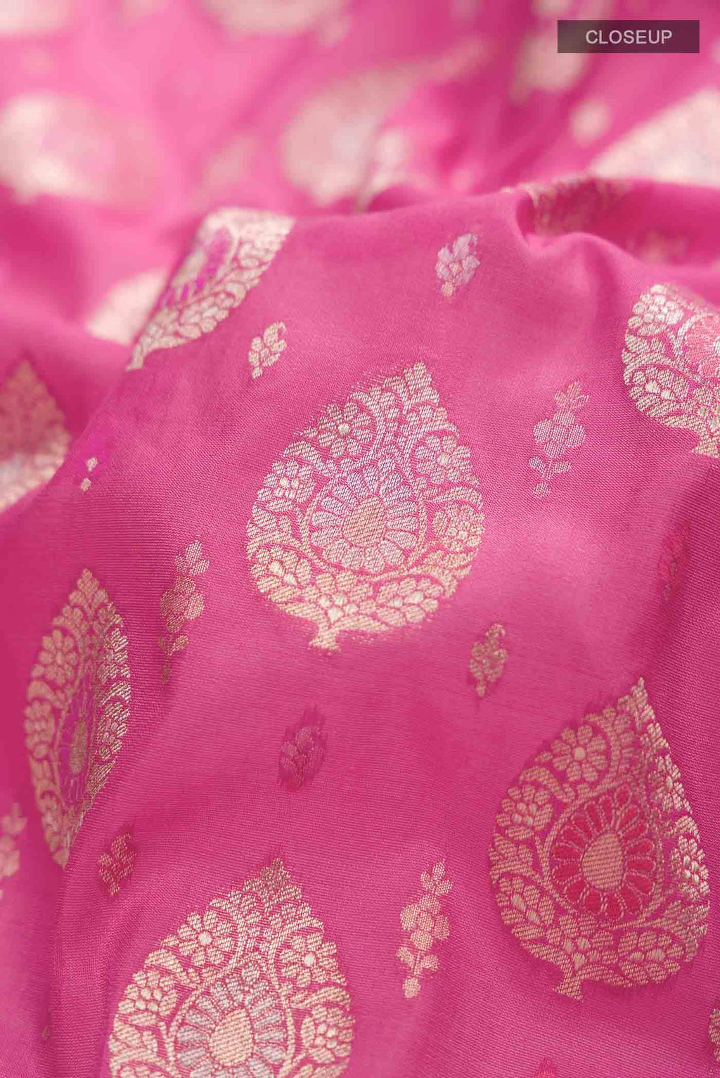 Pink Banarasi Silk Saree