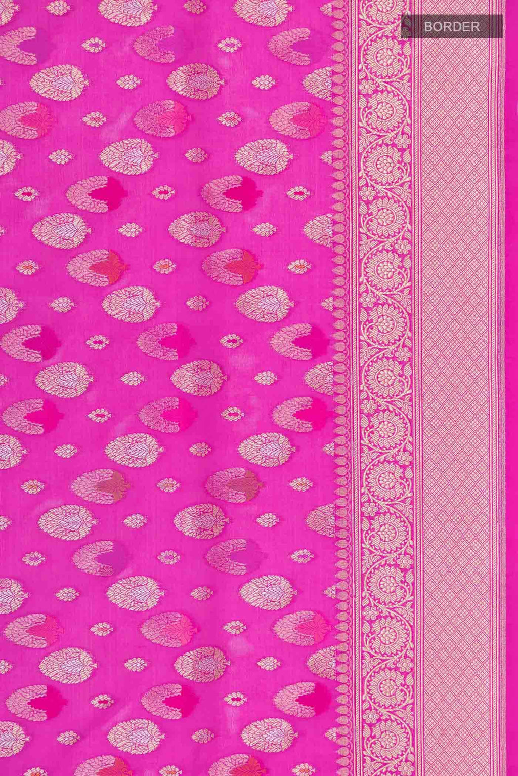 Pink Banarasi Silk Saree