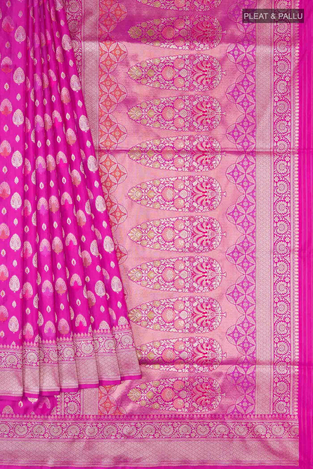 Pink Banarasi Silk Saree