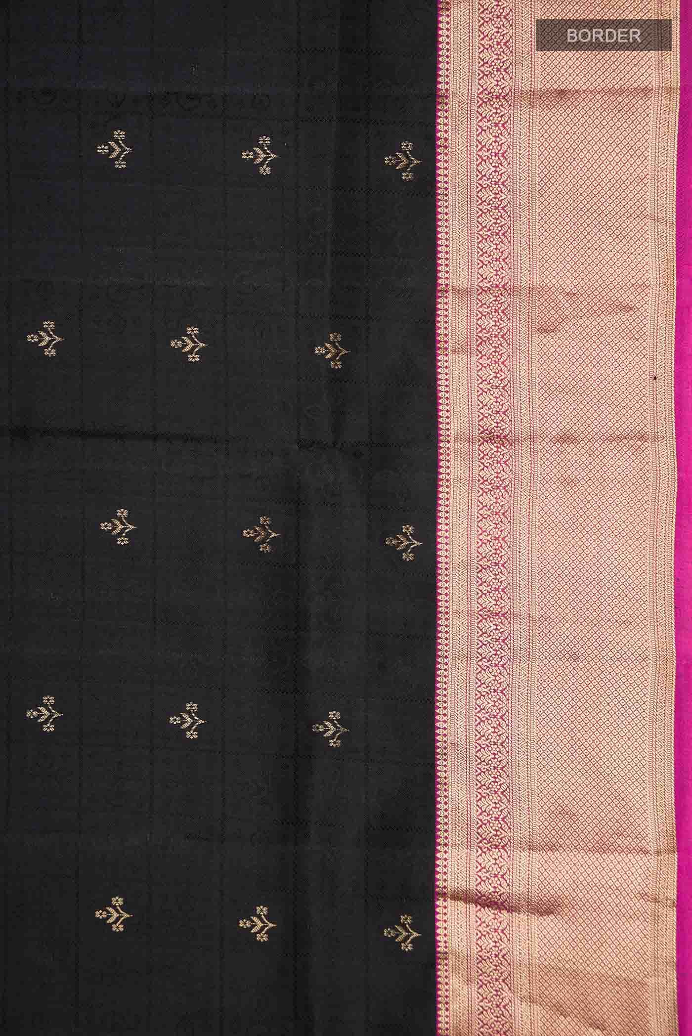 Black Soft Silk Saree