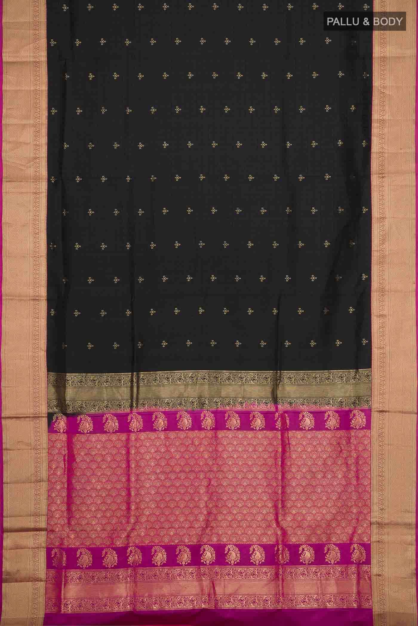 Black Soft Silk Saree