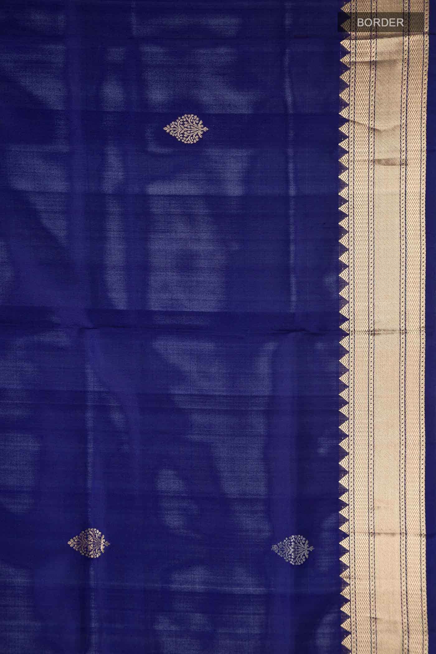 Navy Blue Soft Silk Saree