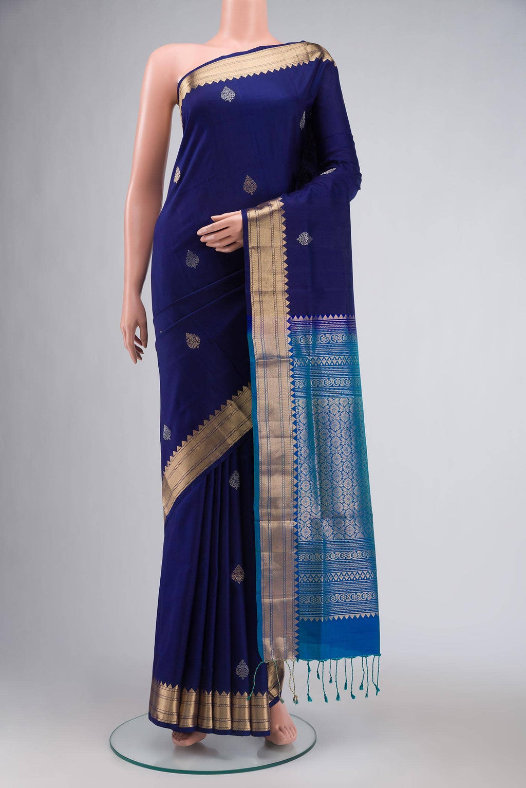 Navy Blue Soft Silk Saree