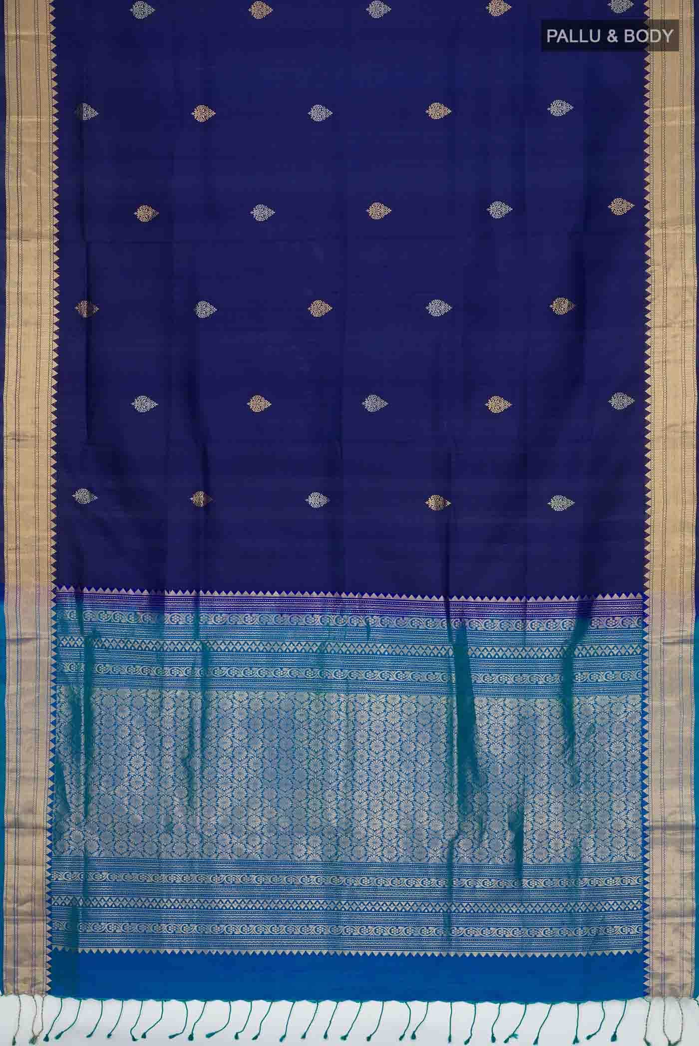 Navy Blue Soft Silk Saree