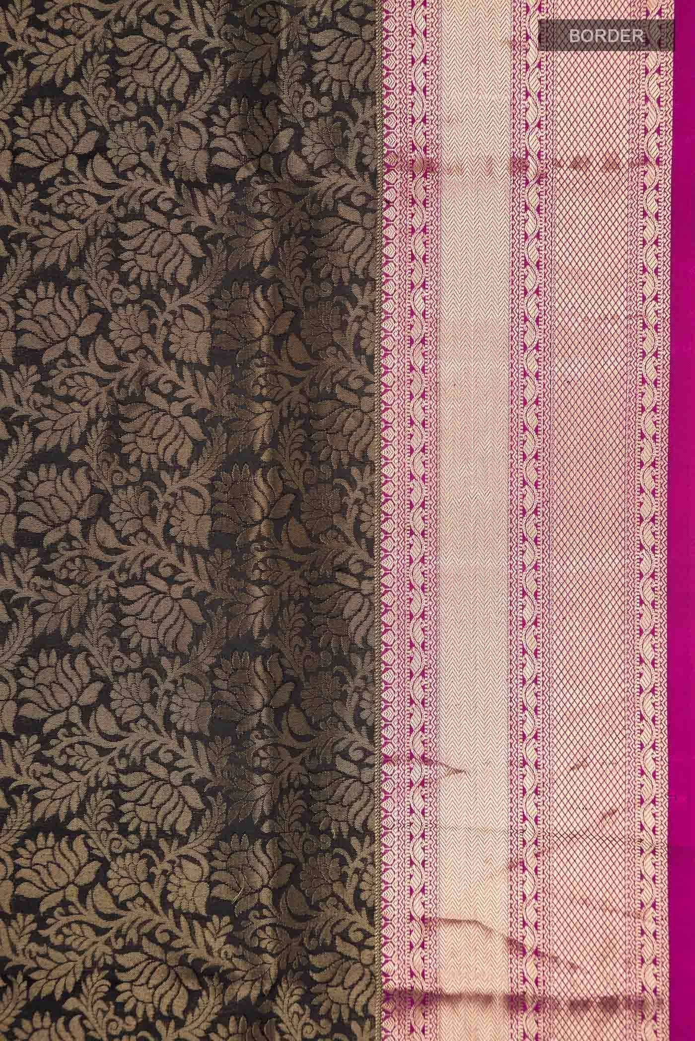 Black Soft Silk Saree