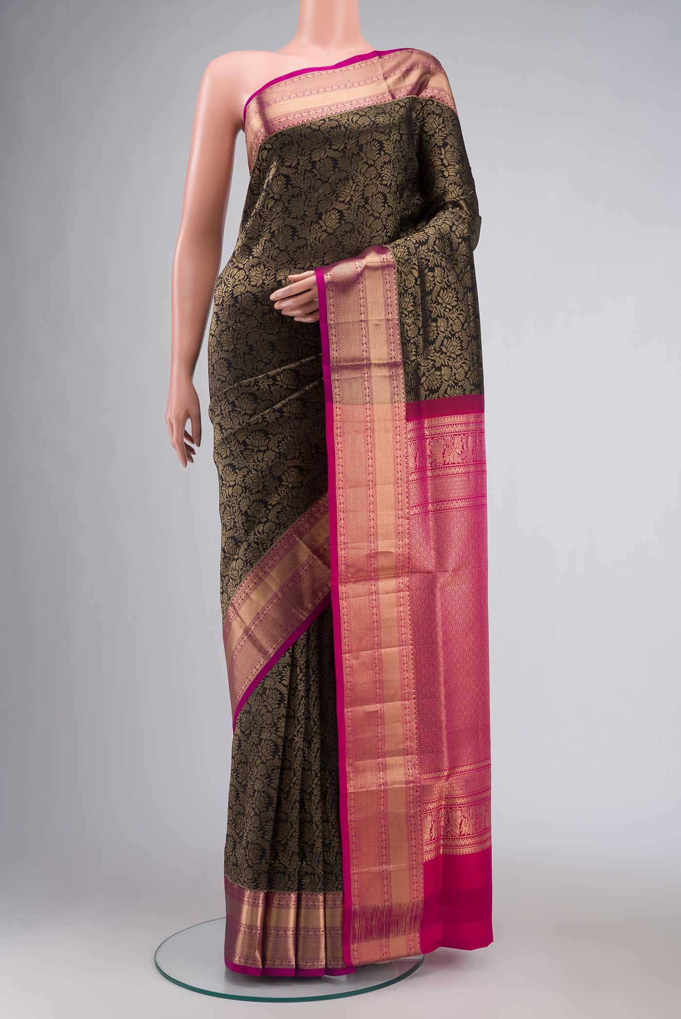 Black Soft Silk Saree