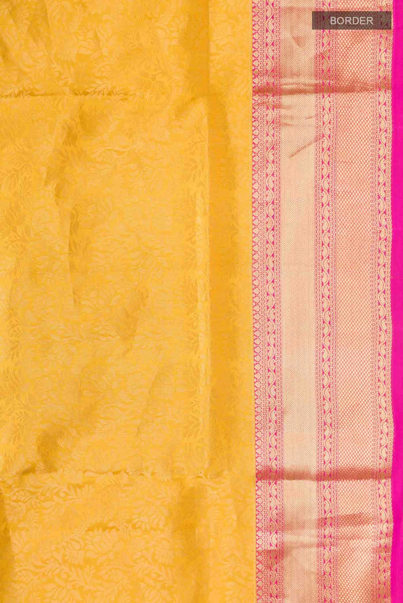 Yellow Soft Silk Saree