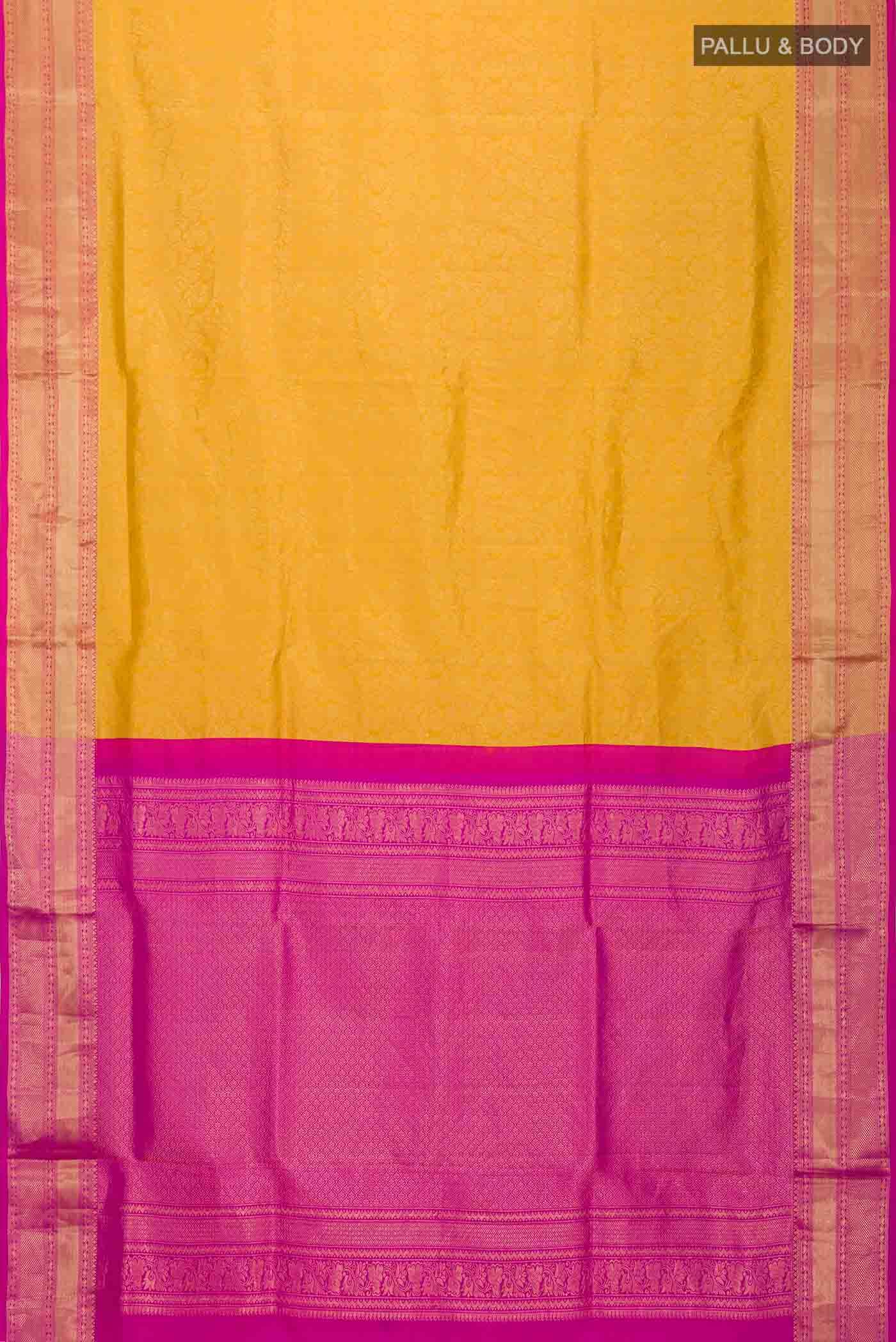 Yellow Soft Silk Saree
