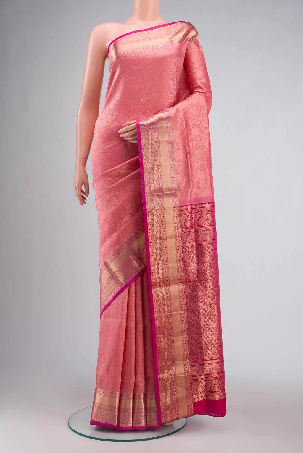 Coral Soft Silk Saree