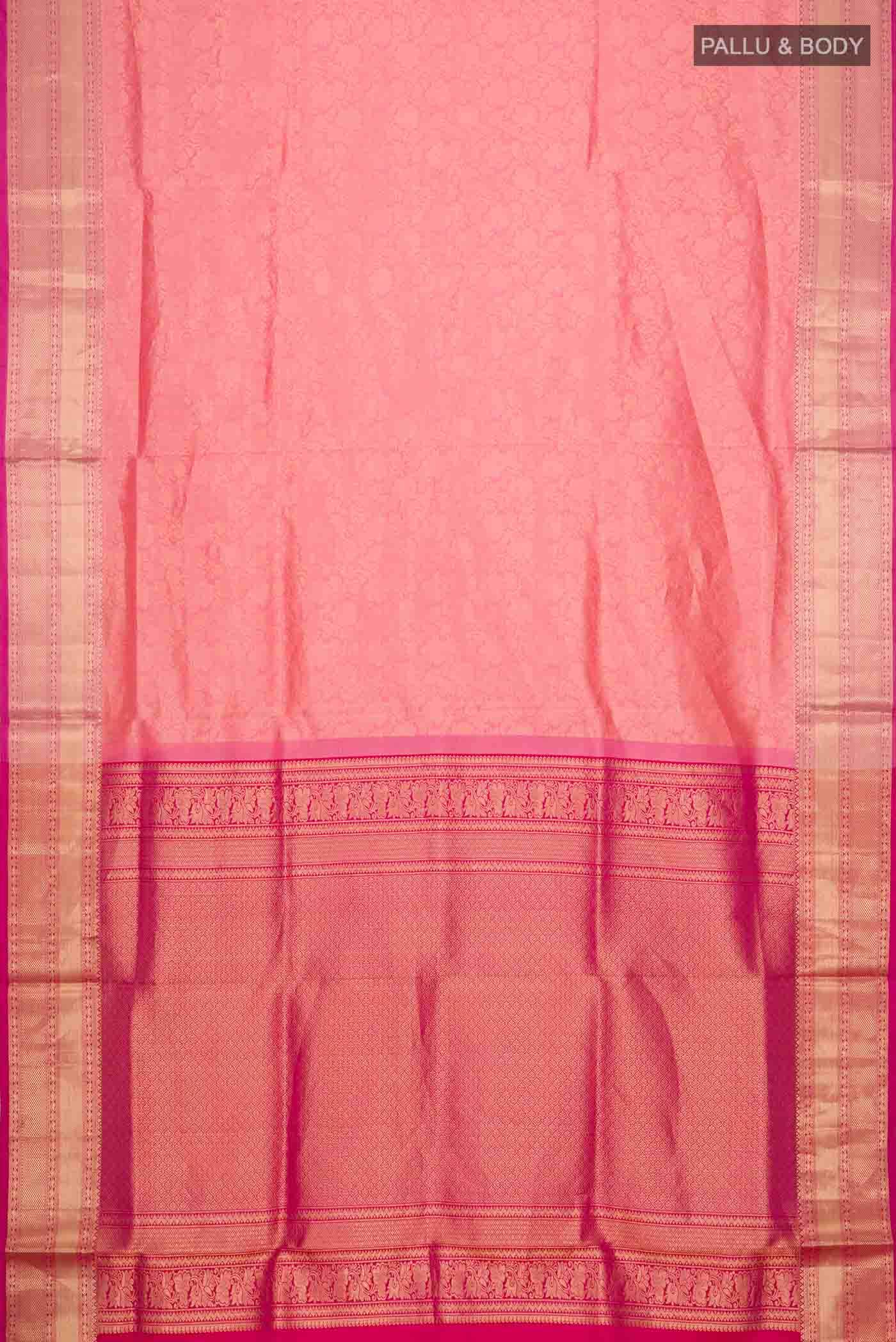 Coral Soft Silk Saree