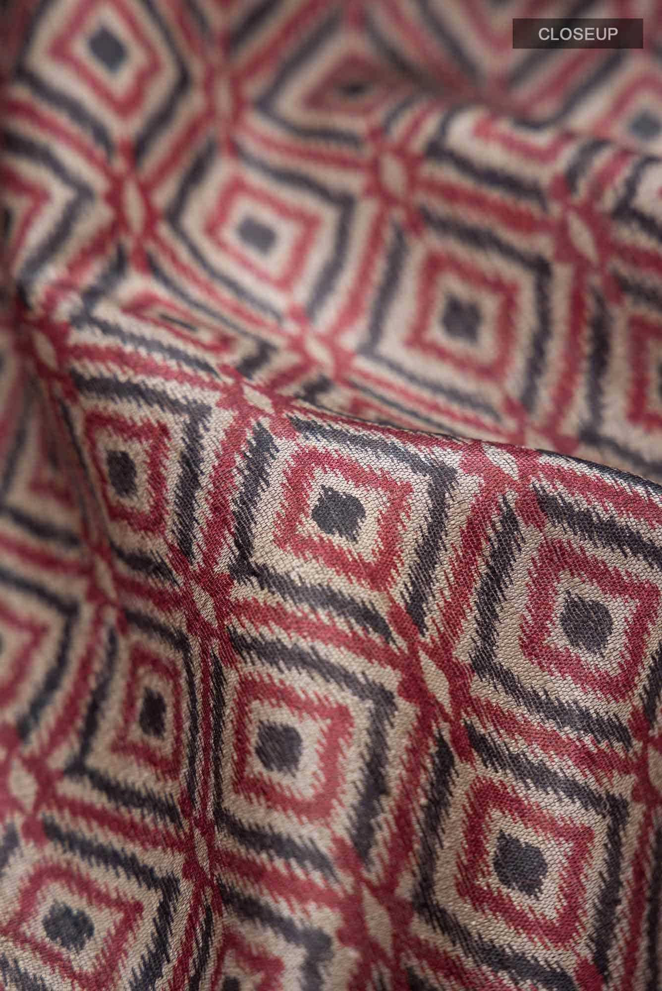 Beige Bhagalpuri Tussar Silk Saree