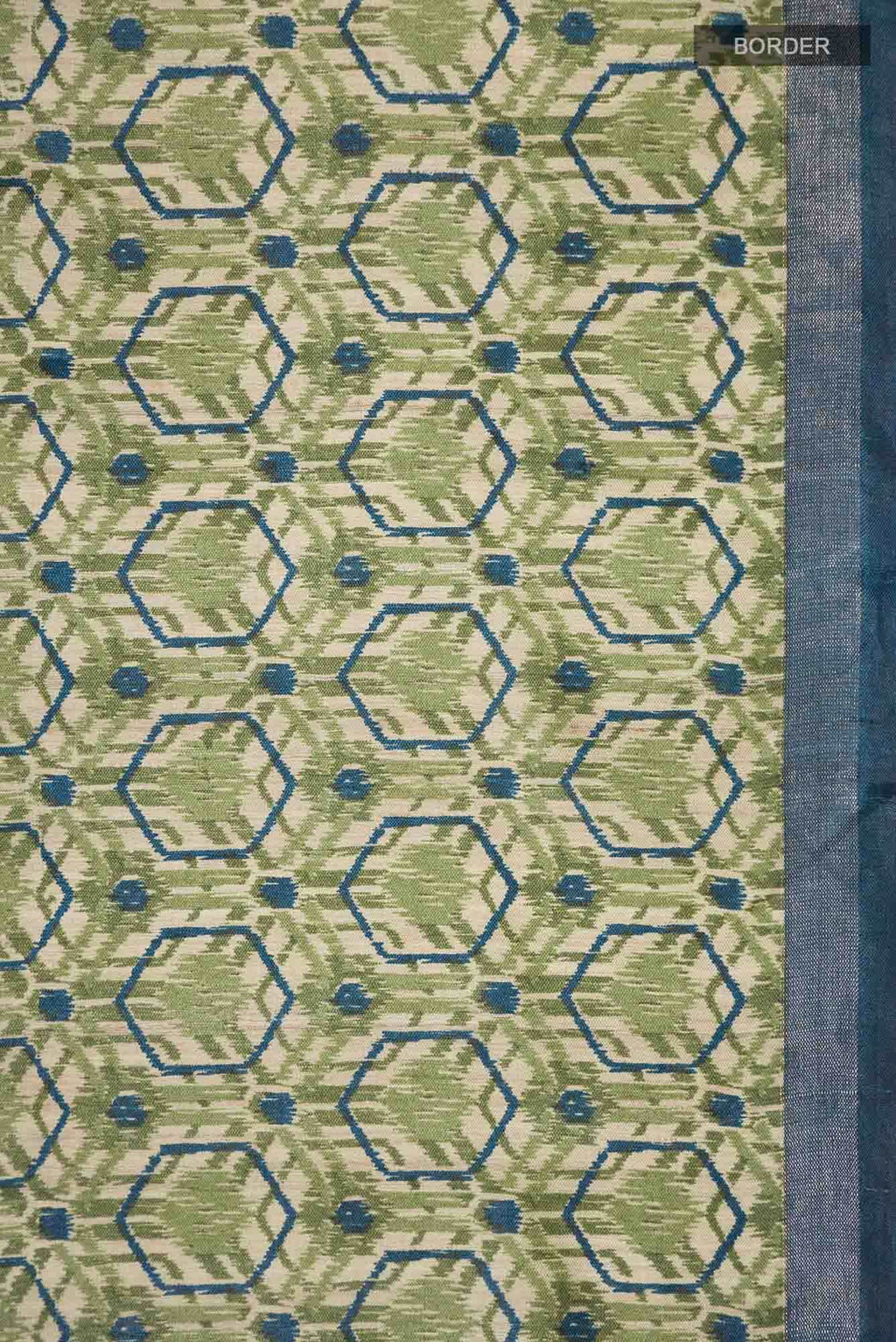 Green Bhagalpuri Tussar Silk Saree