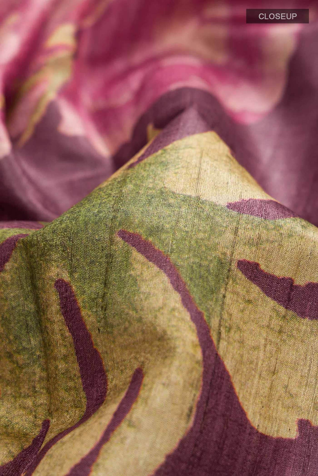 Mauve Tussar Silk Saree