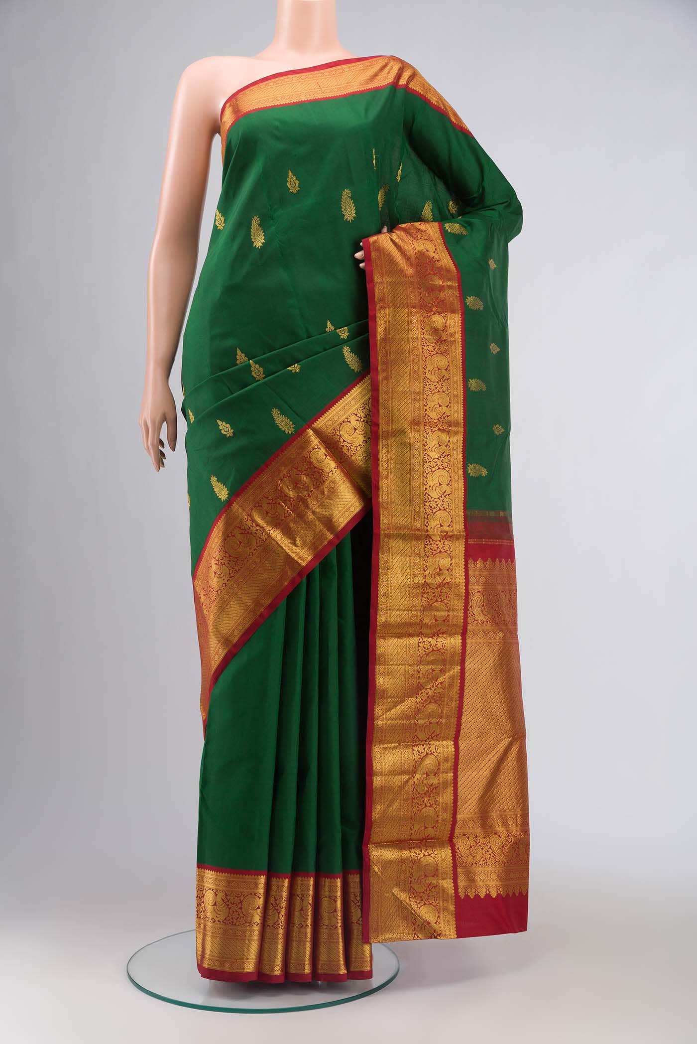 Green Kanchipuram Silk Saree