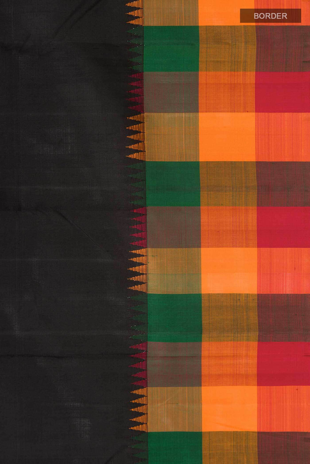 Black Kanchipuram Silk Saree