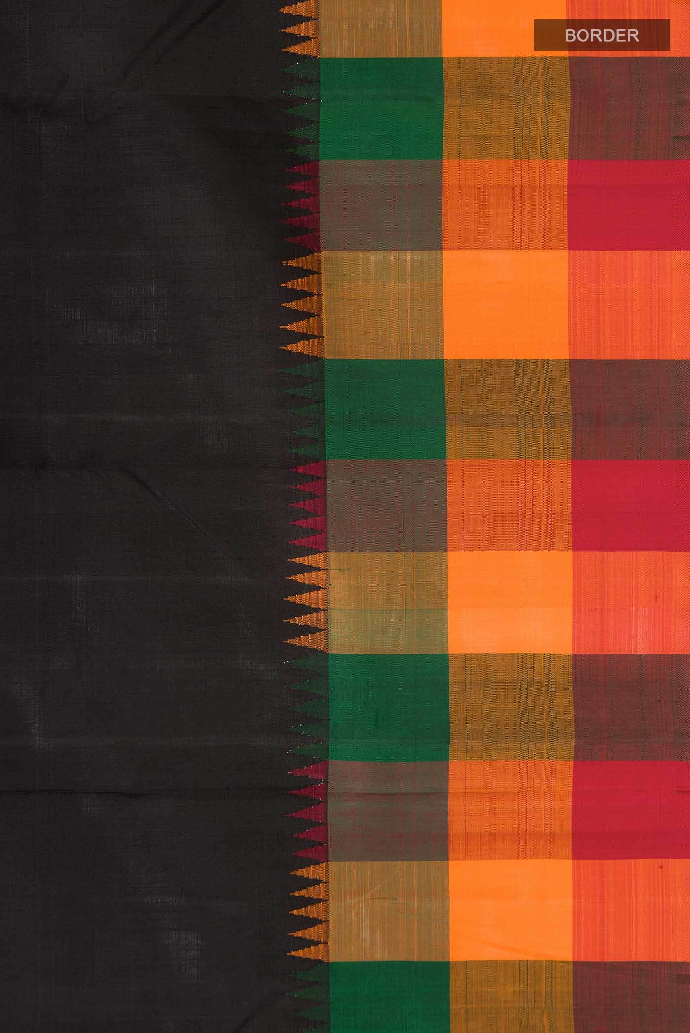 Black Kanchipuram Silk Saree