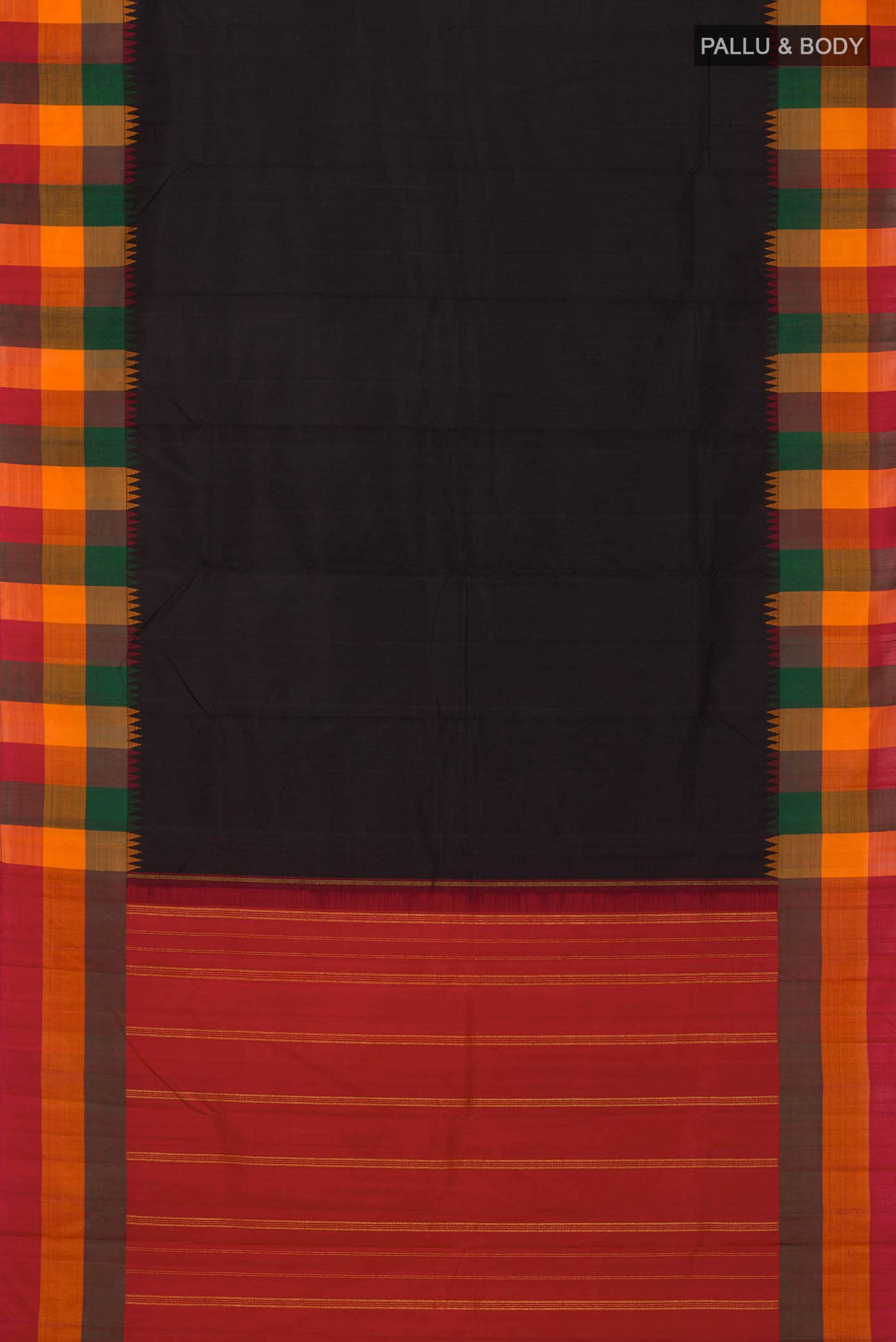 Black Kanchipuram Silk Saree