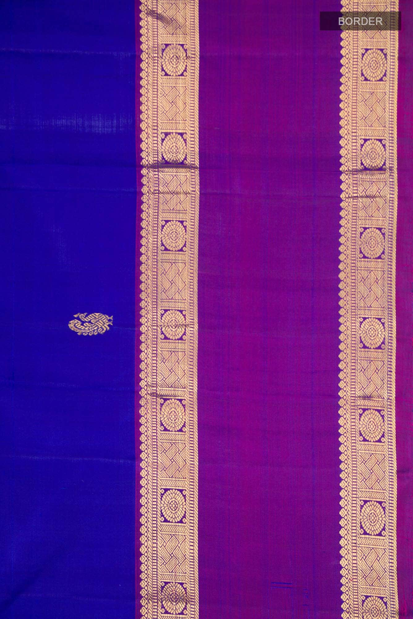 Blue Kanchipuram Silk Saree