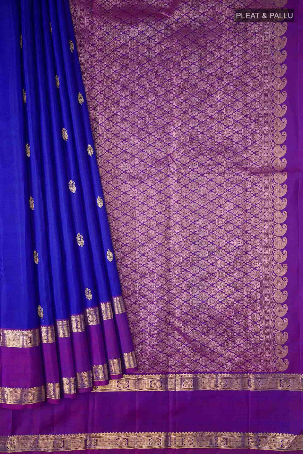 Blue Kanchipuram Silk Saree