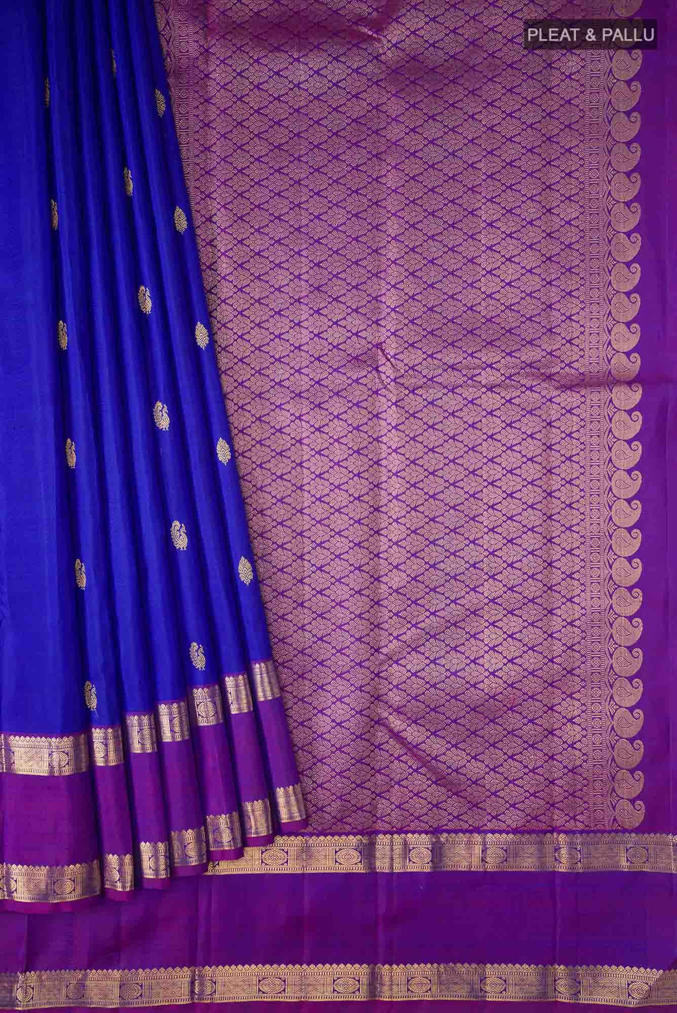 Blue Kanchipuram Silk Saree