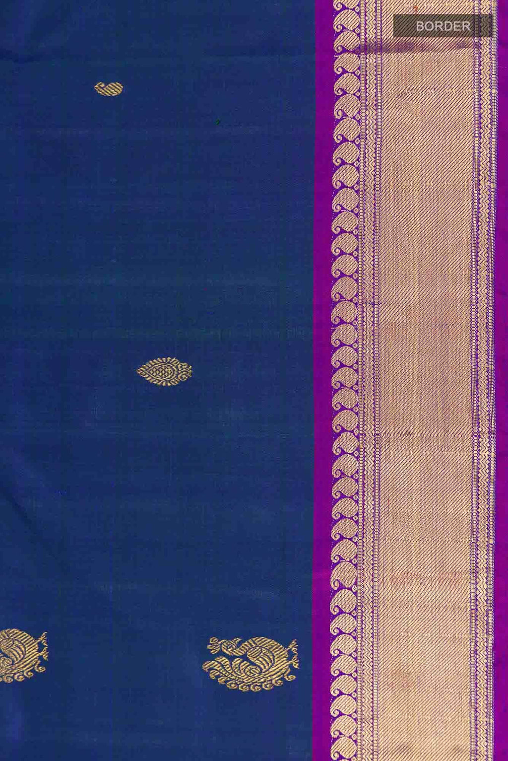 Blue Kanchipuram Silk Saree