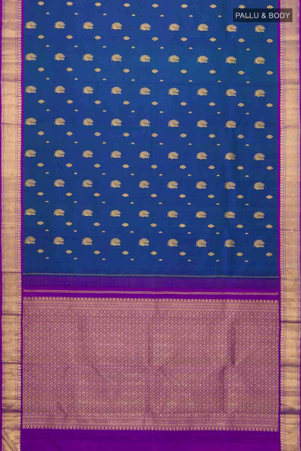 Blue Kanchipuram Silk Saree