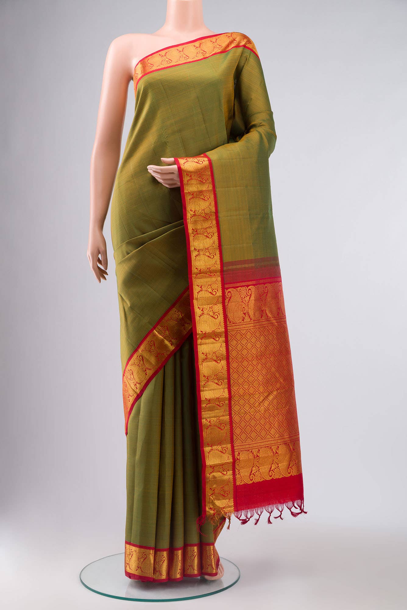 Green Kanchipuram Silk Saree