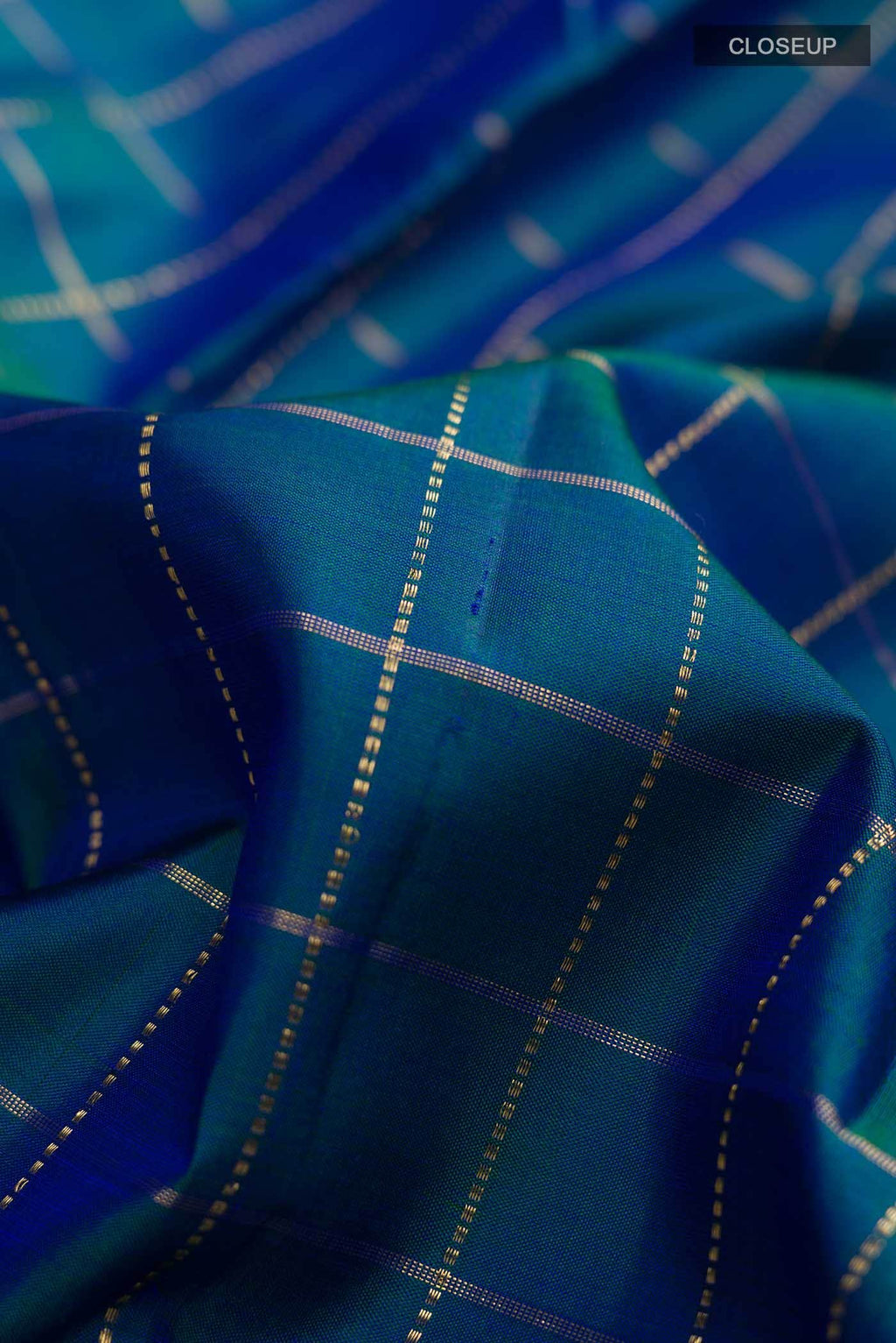 Blue Kanchipuram Silk Saree