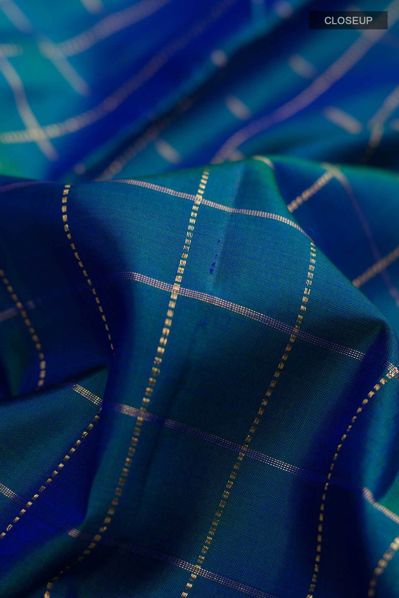 Blue Kanchipuram Silk Saree