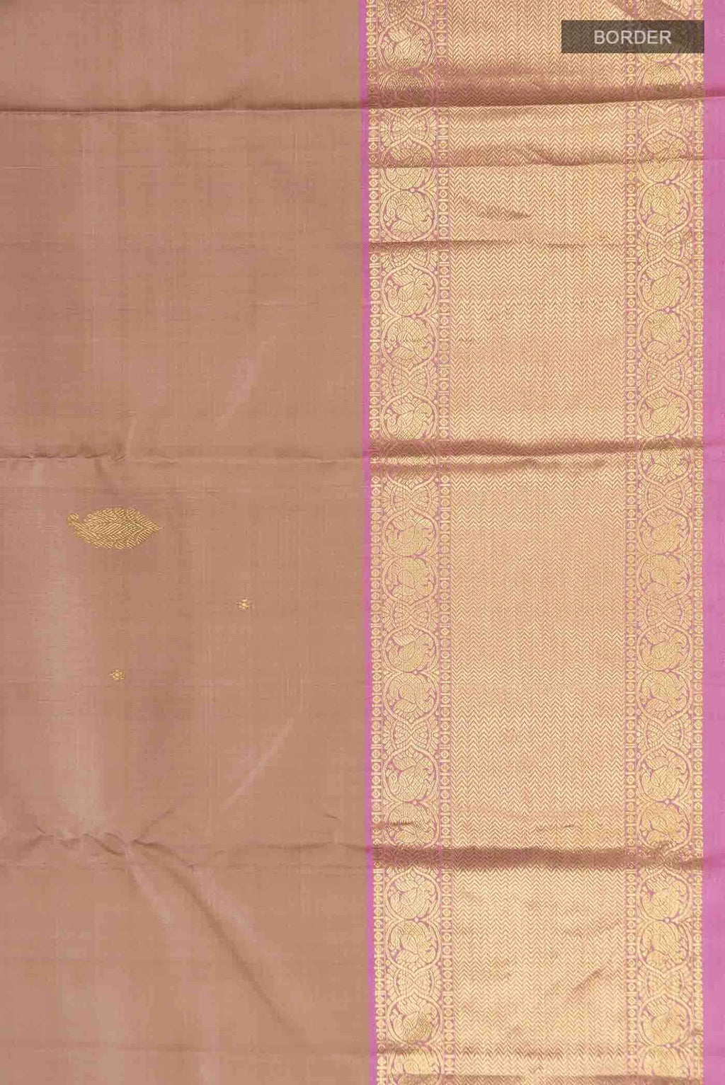Brown Kanchipuram Silk Saree