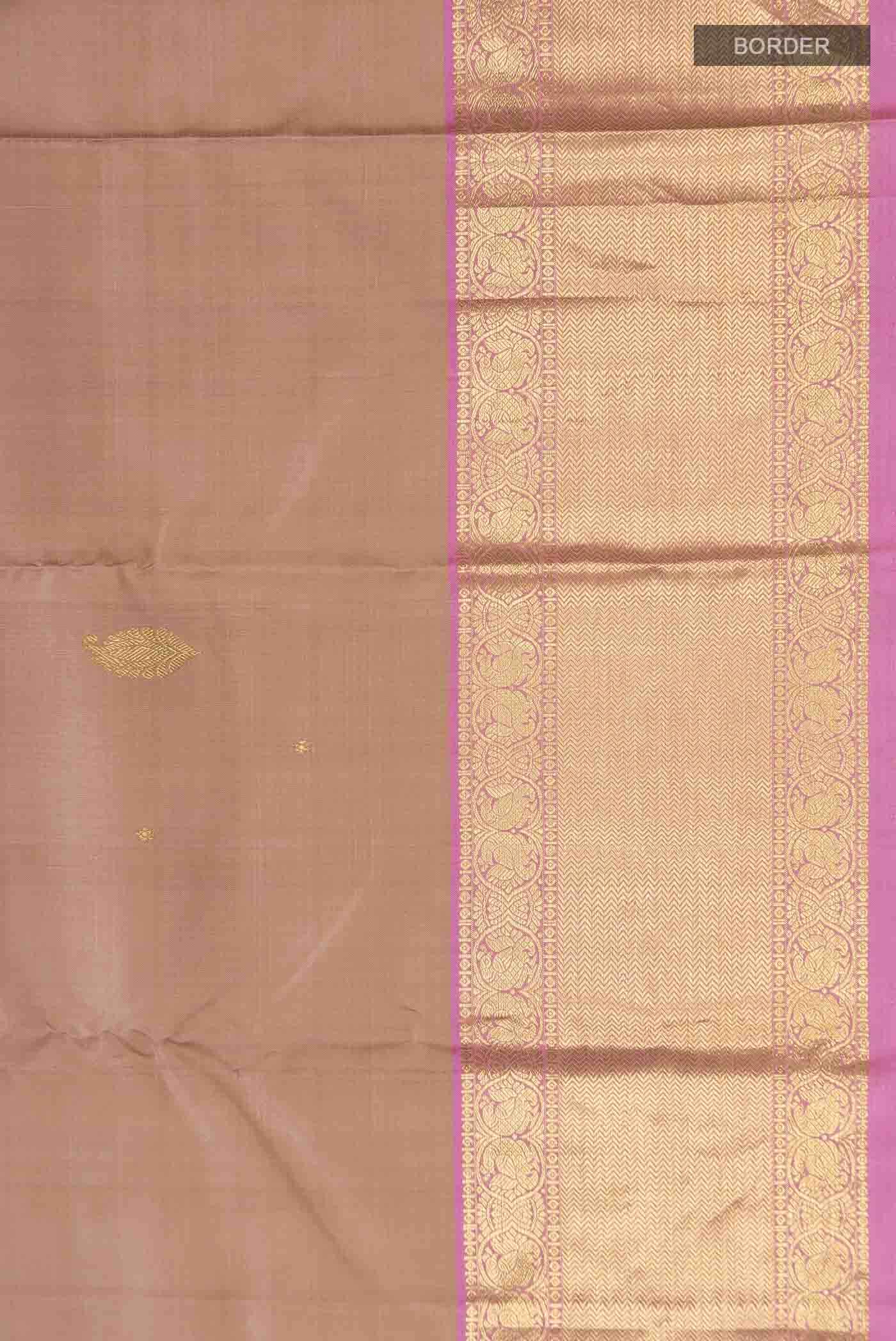 Brown Kanchipuram Silk Saree