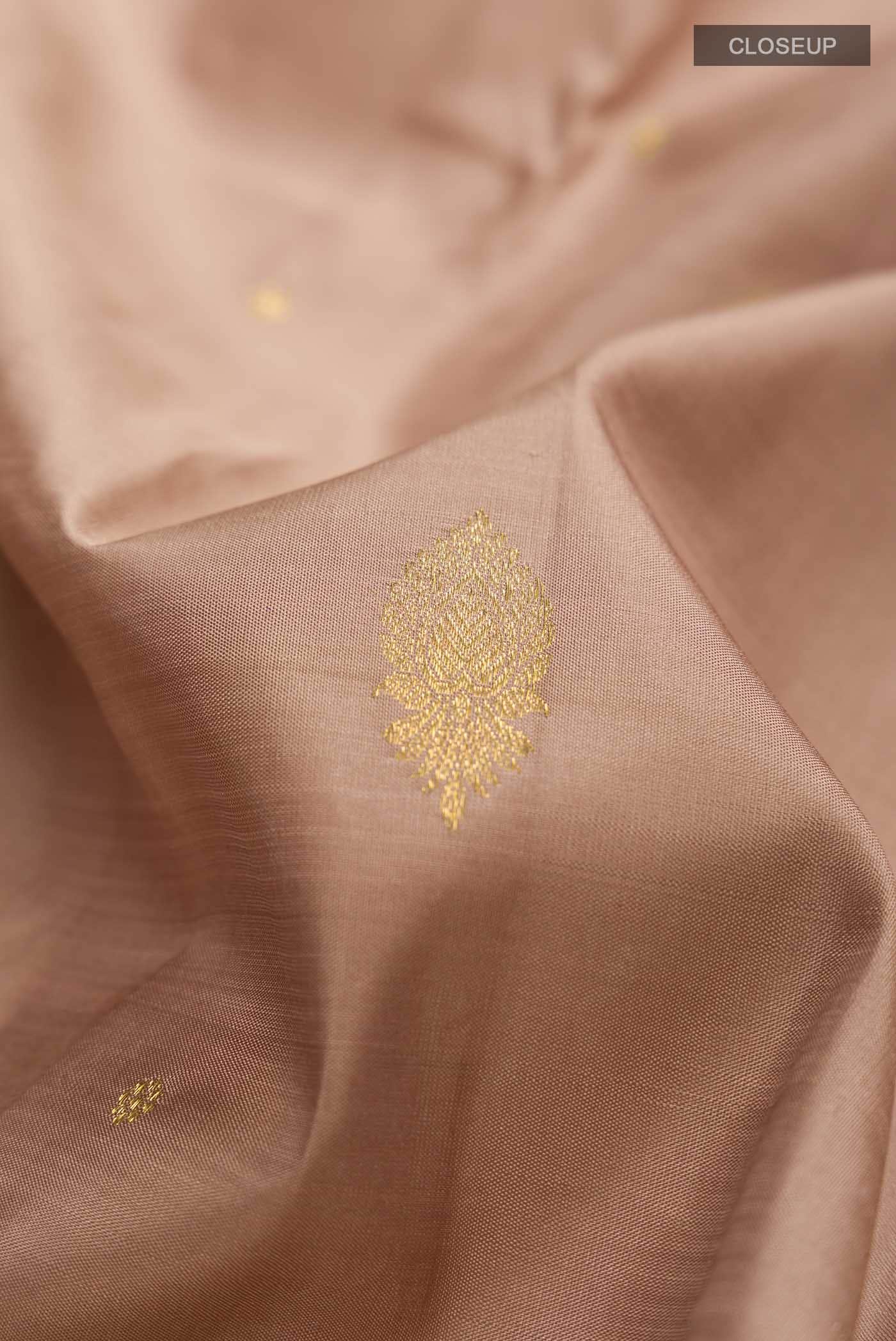 Brown Kanchipuram Silk Saree
