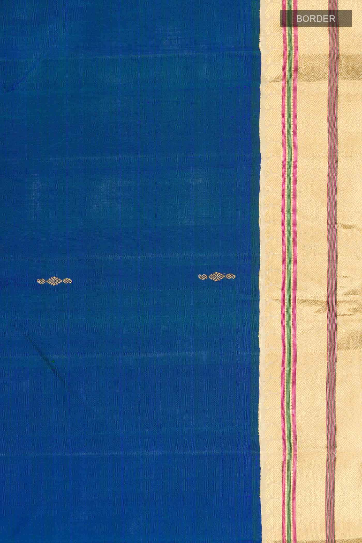 Blue Kanchipuram Silk Saree