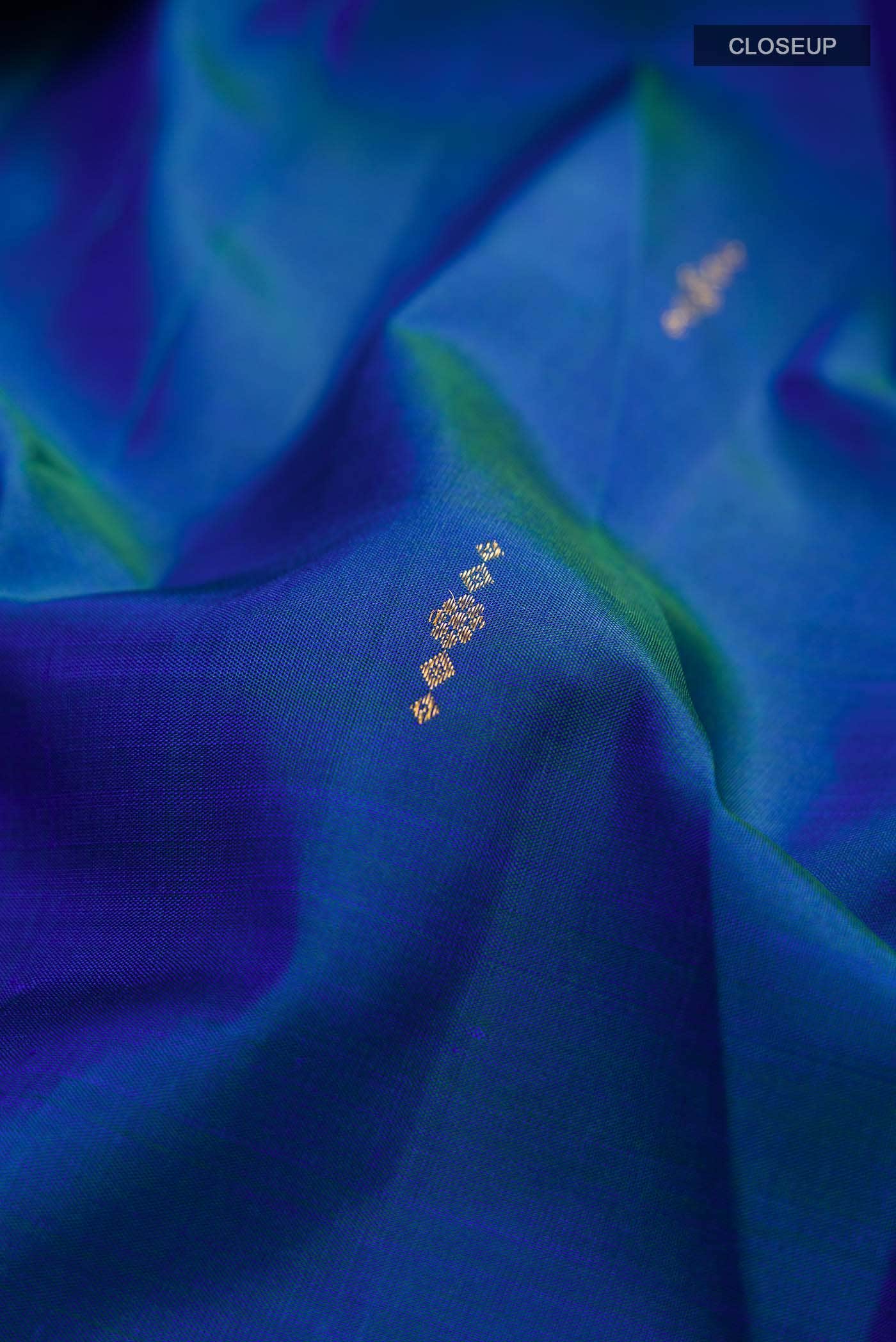 Blue Kanchipuram Silk Saree