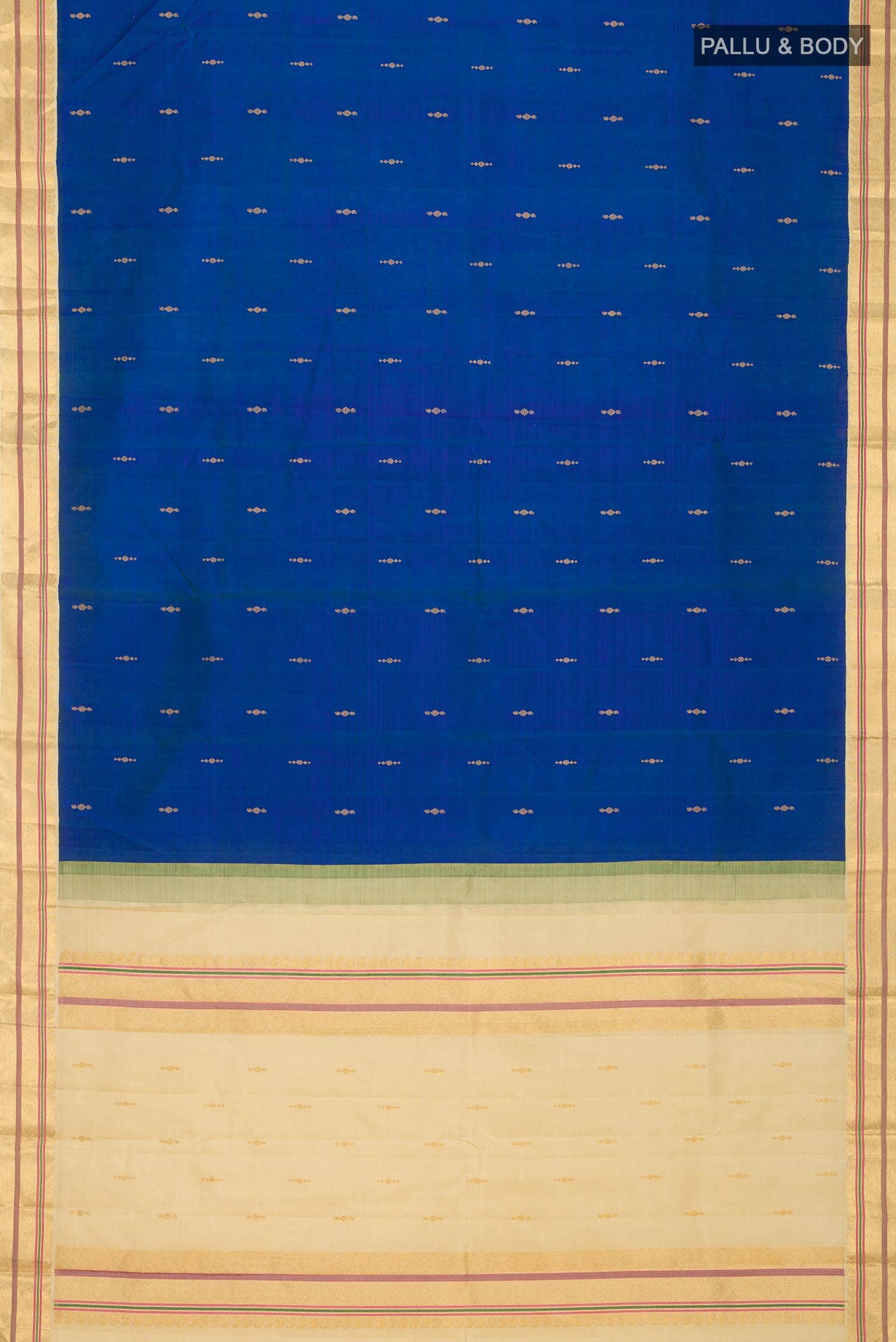 Blue Kanchipuram Silk Saree