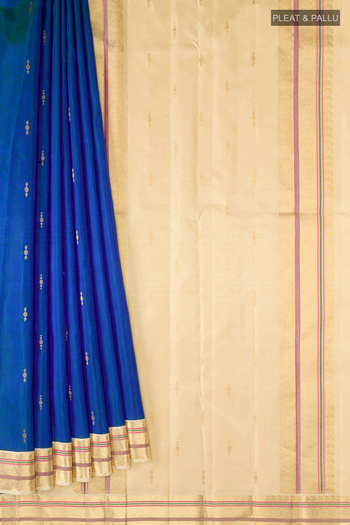 Blue Kanchipuram Silk Saree