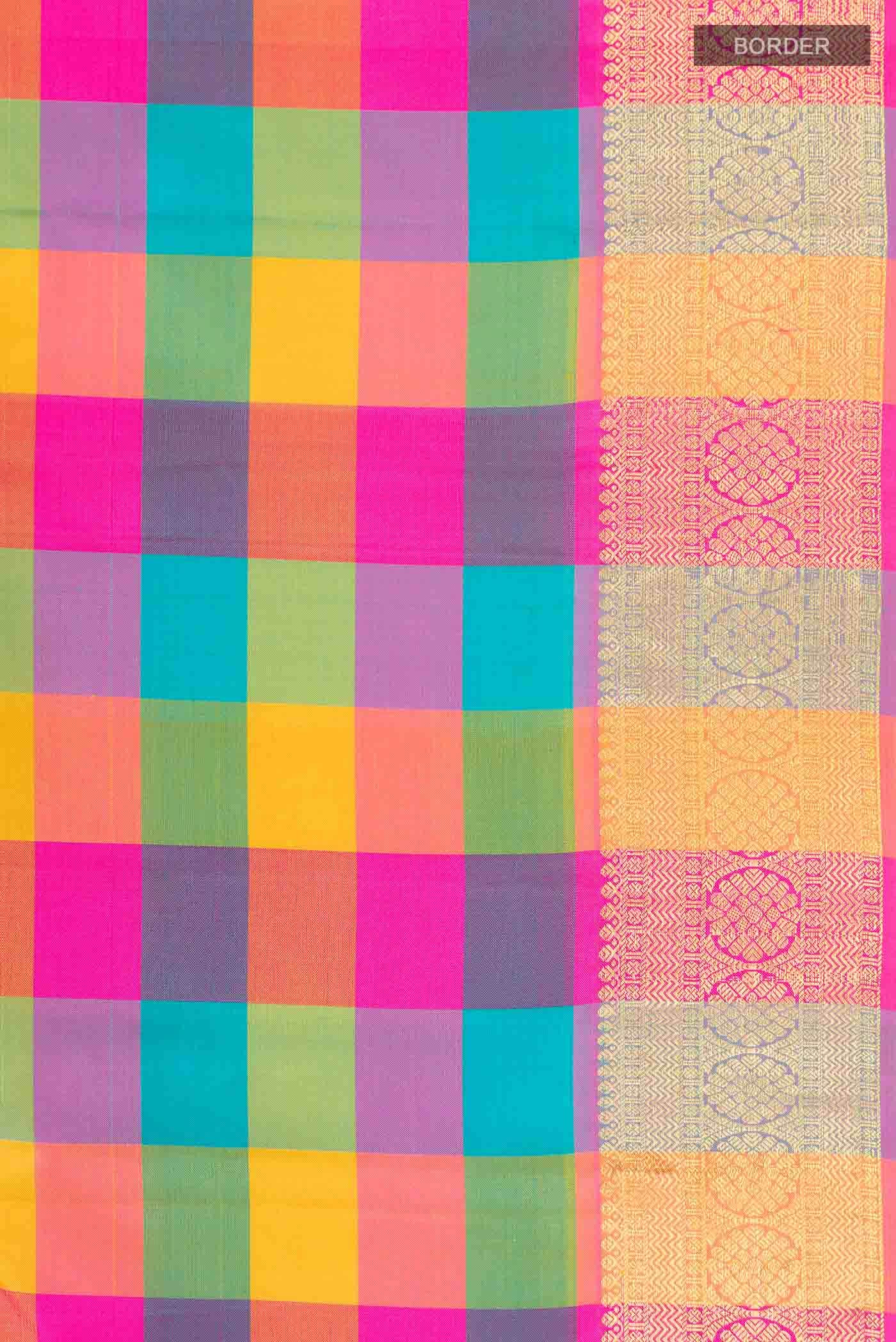 Multi Kanchipuram Silk Saree